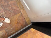 A dead roach right by the pool entrance