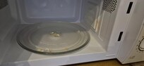 Food and grime left in the microwave