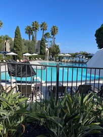 View from the outdoor dining area.