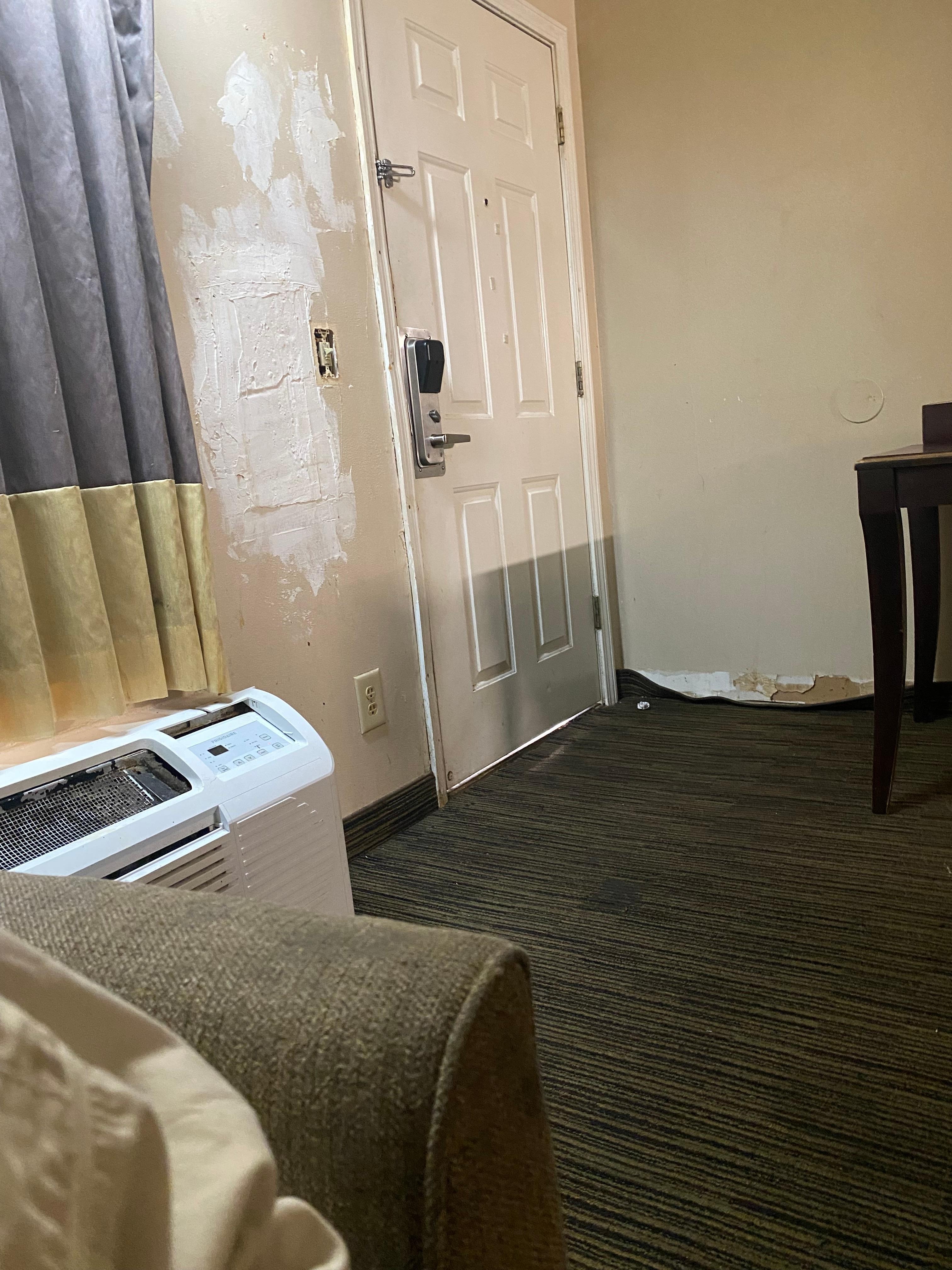 Just disgusting/ and don’t believe that was a stable lock on door