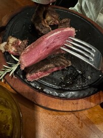 The medium/medium well steak ordered from Union