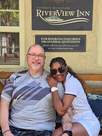 Mr. & Mrs Soto having an amazing time at Riverview Inn