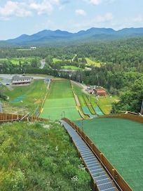 View from top of Olympic ski jumps