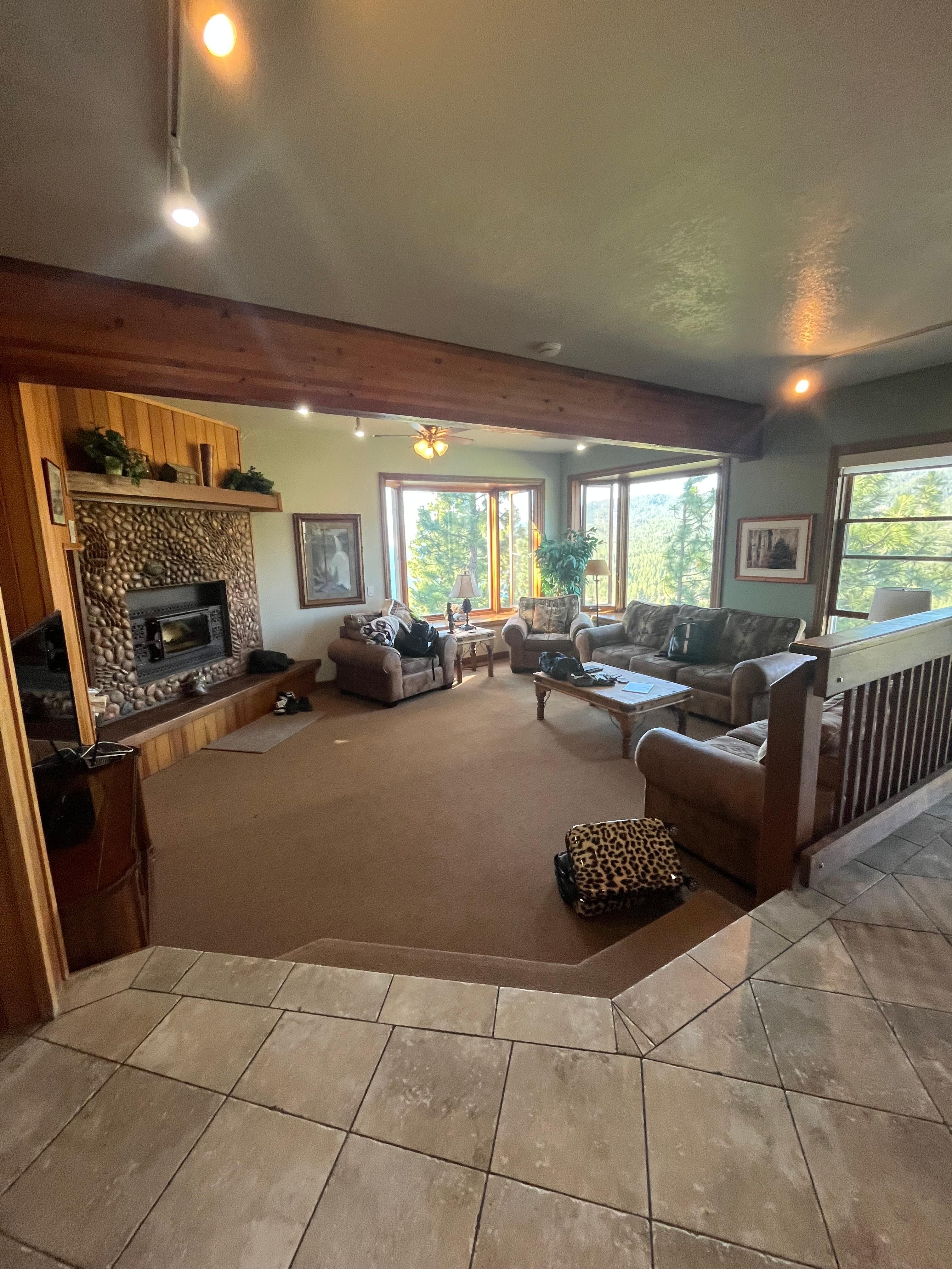 Living room view from kitchen