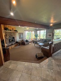 Living room view from kitchen