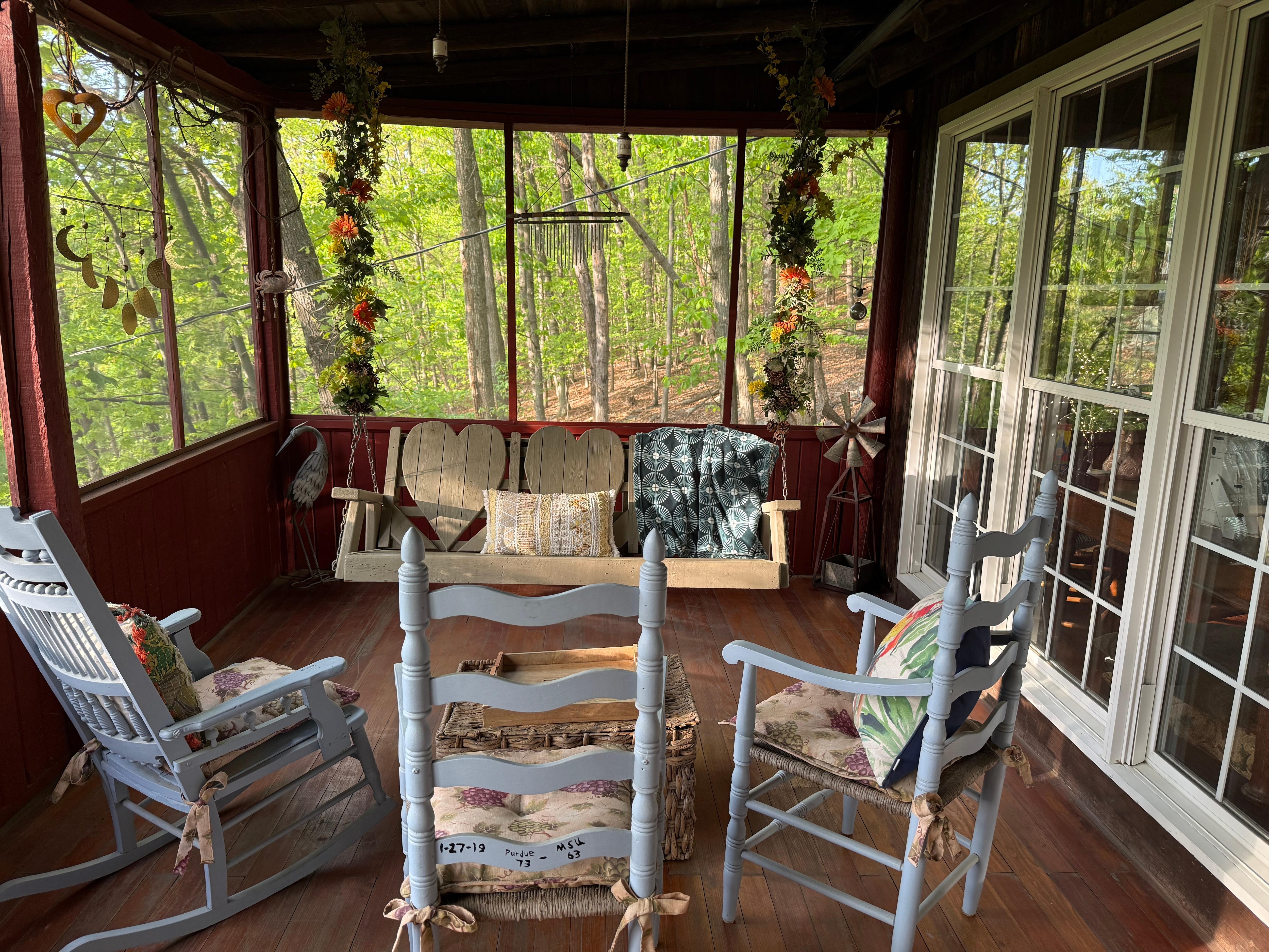 Swing on the porch