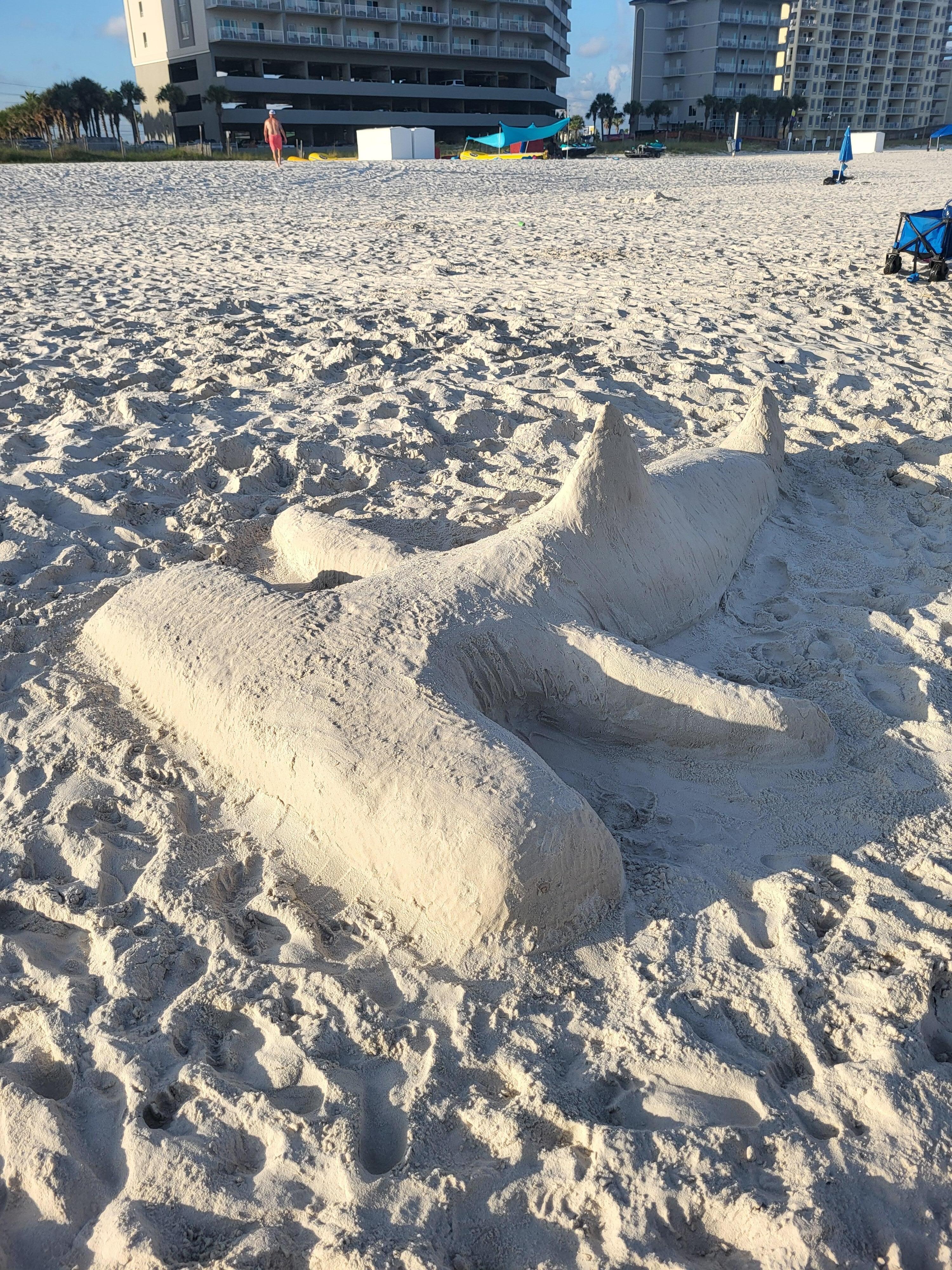 We believe this was a local. Every day we had a new sculpture! FUN!!