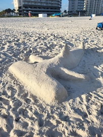 We believe this was a local. Every day we had a new sculpture! FUN!!