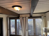 The view from one of the bedrooms