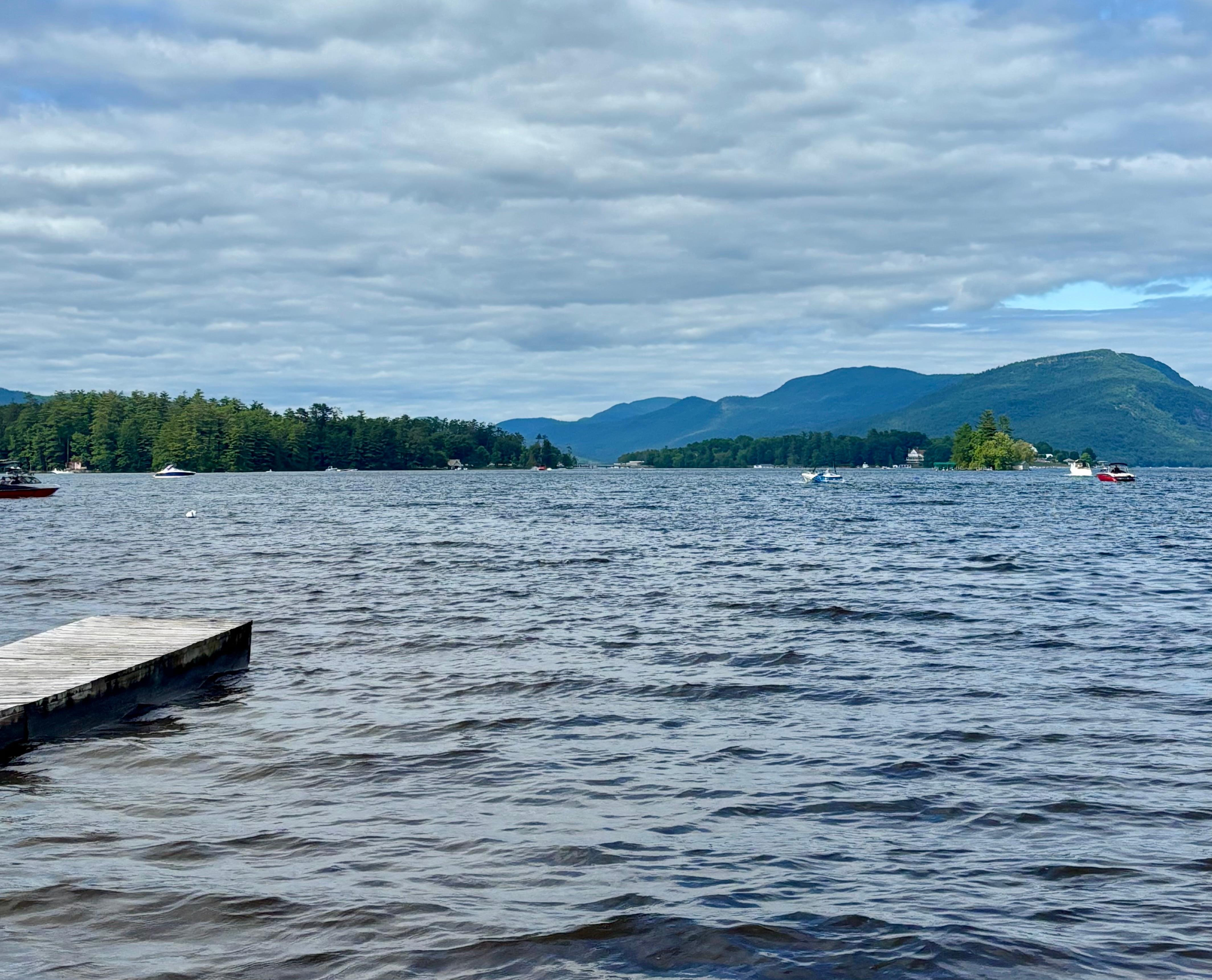 Lake view from the beach area 