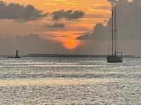 Sunset from the hotel dock