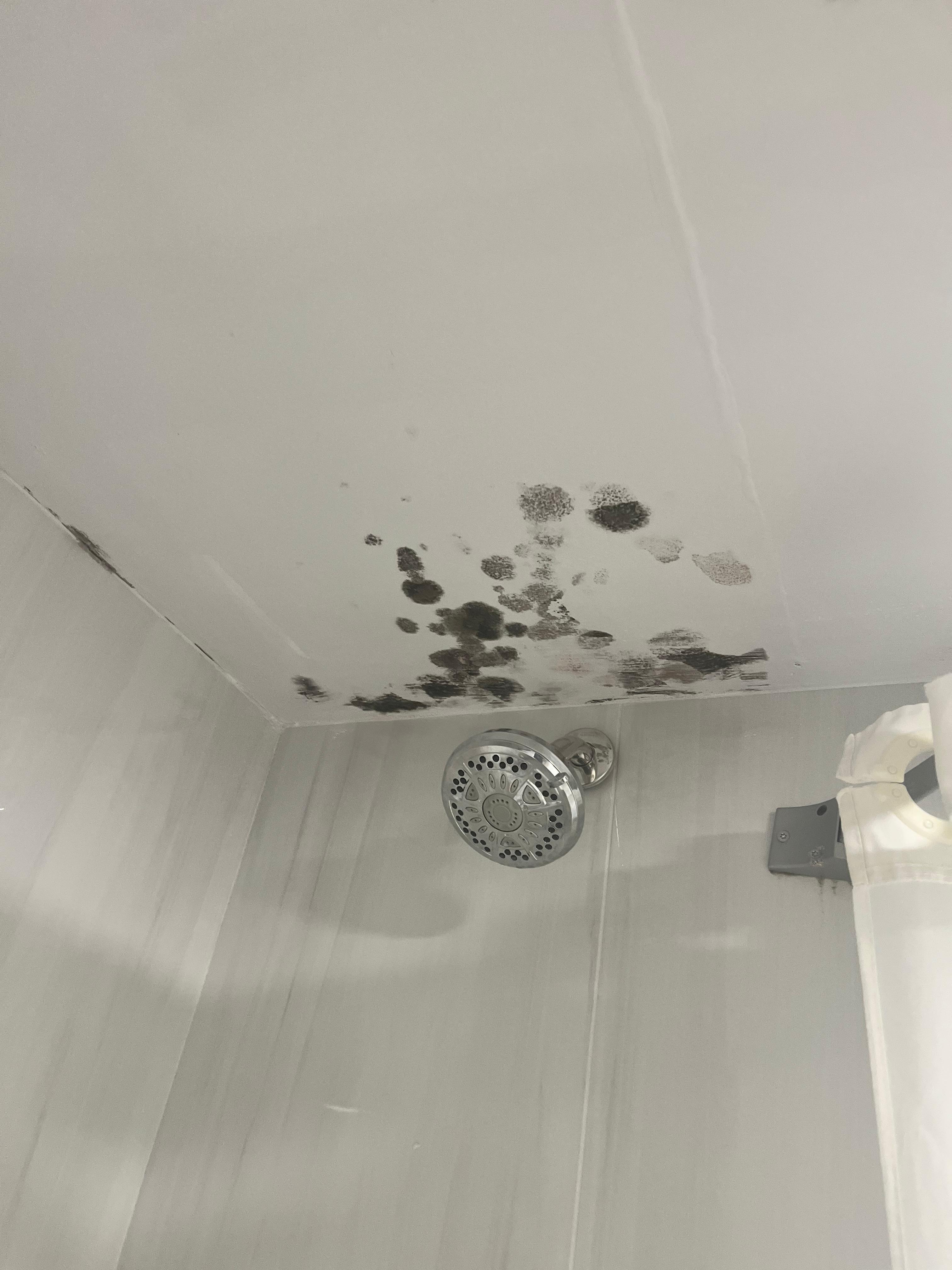 Black mold and outlets in bathroom didn’t work at all