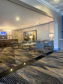 Le hall d’entrée de l’hôtel