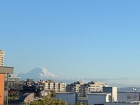 Mount Rainier i bakgrunden.
