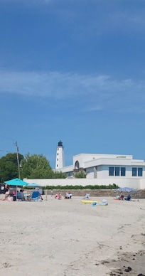 View from the private beach