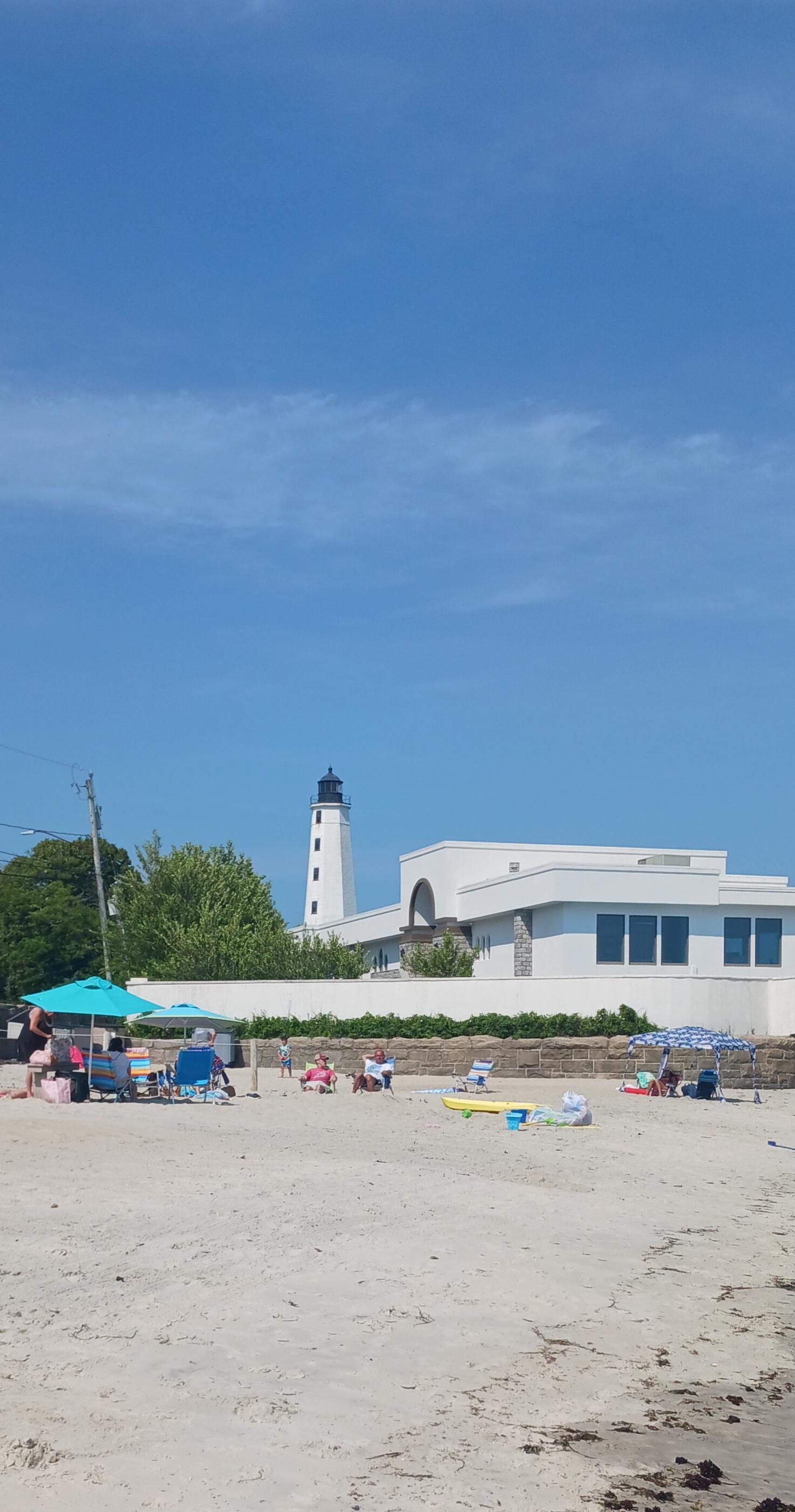 View from the private beach
