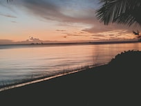 sunset from the back garden