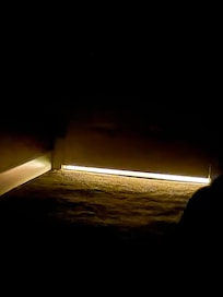 Light from hallway comes into the room