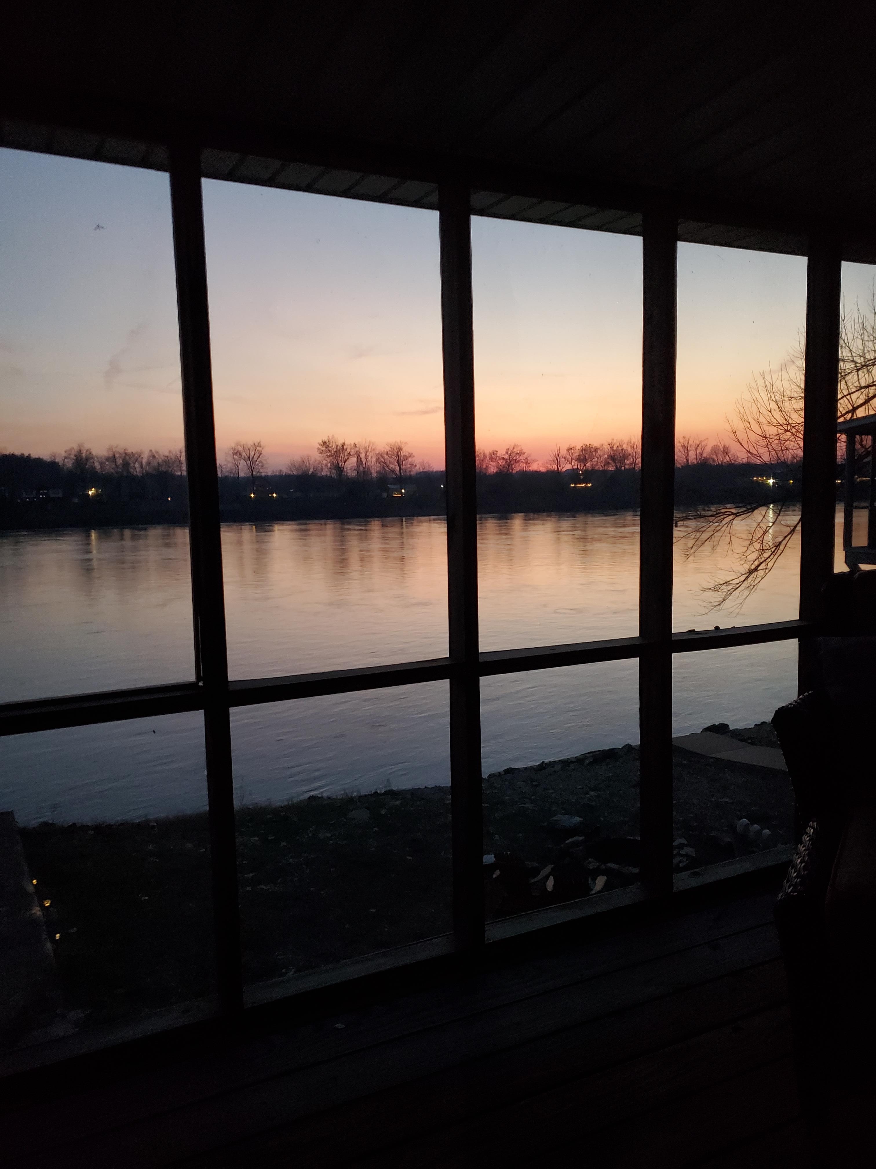 Another beautiful sunset at the River House