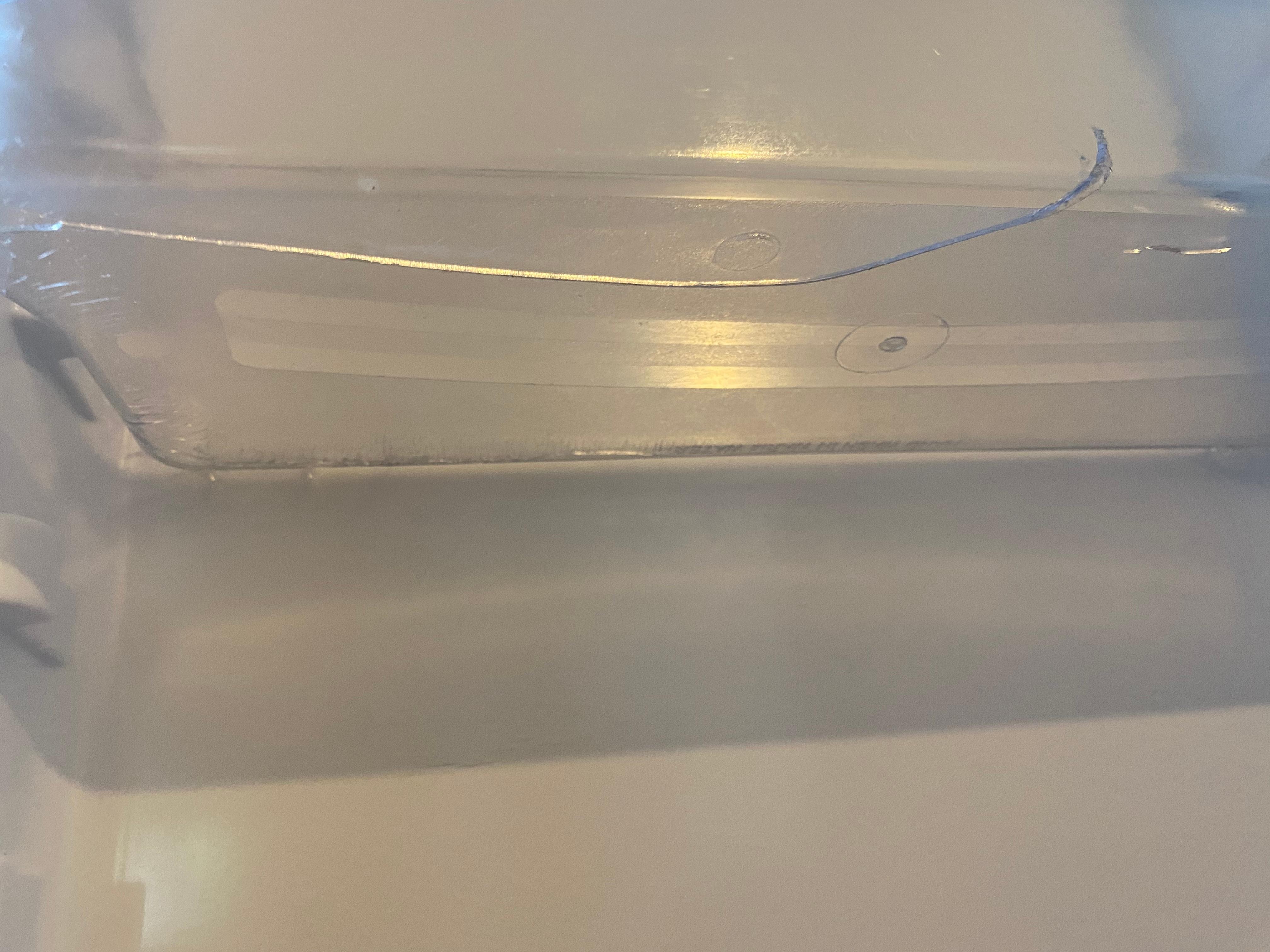 The “crack” they are attributing to our use in one of the drawers. This crack was pre existing but I can’t prove otherwise bc who would complain about this in a rental when it is otherwise functional. 