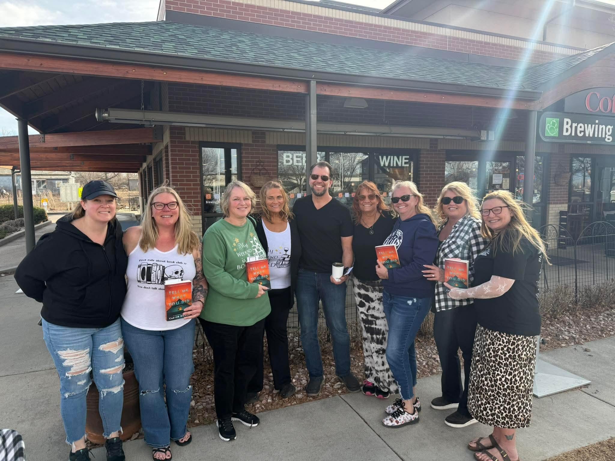 Meet in nearby Lafayette the author of the book, Tell Me What You Did.