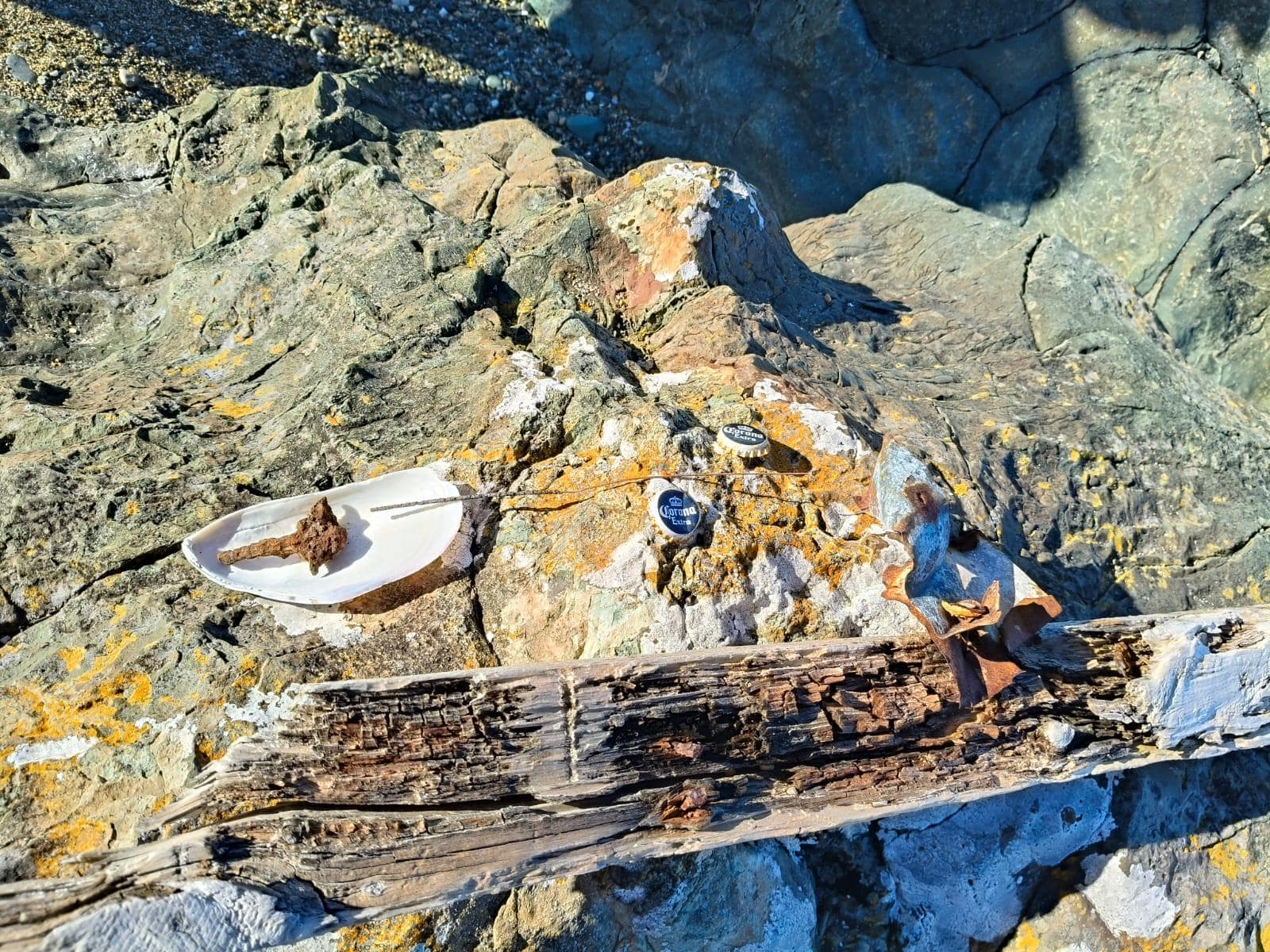 Tried metal detecting on the beach, not many treasures... but a beautiful day