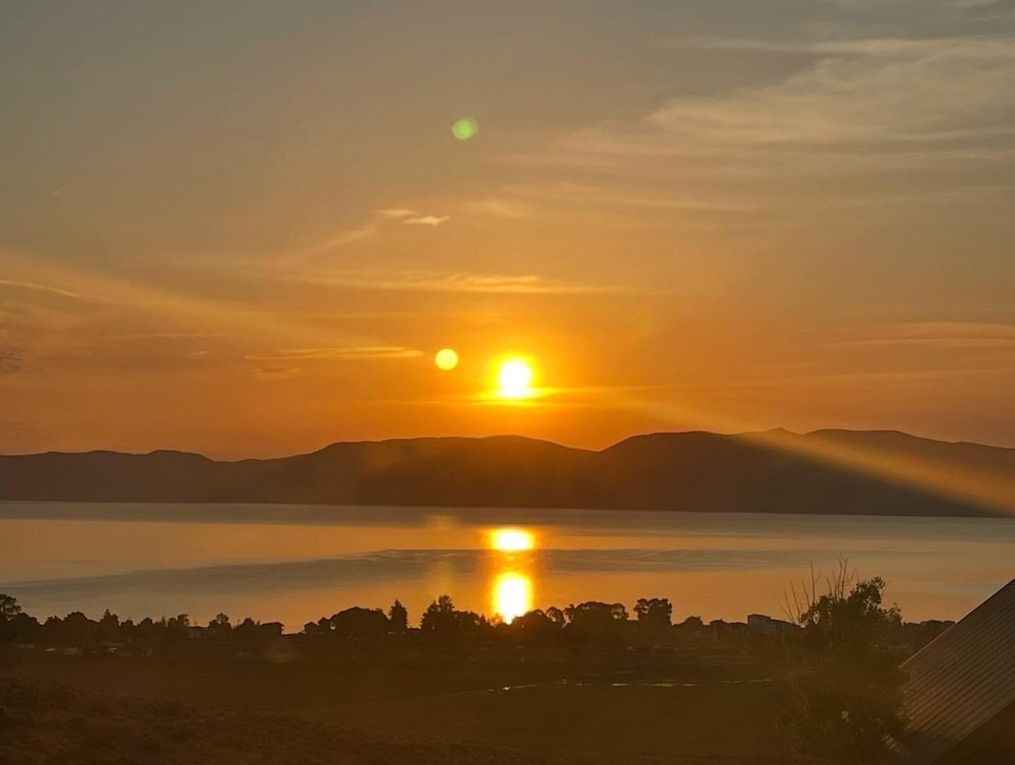 Sunrise from the deck.