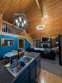 Lounge and Kitchen area.