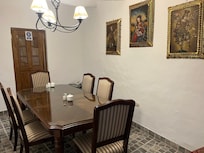 The dining room