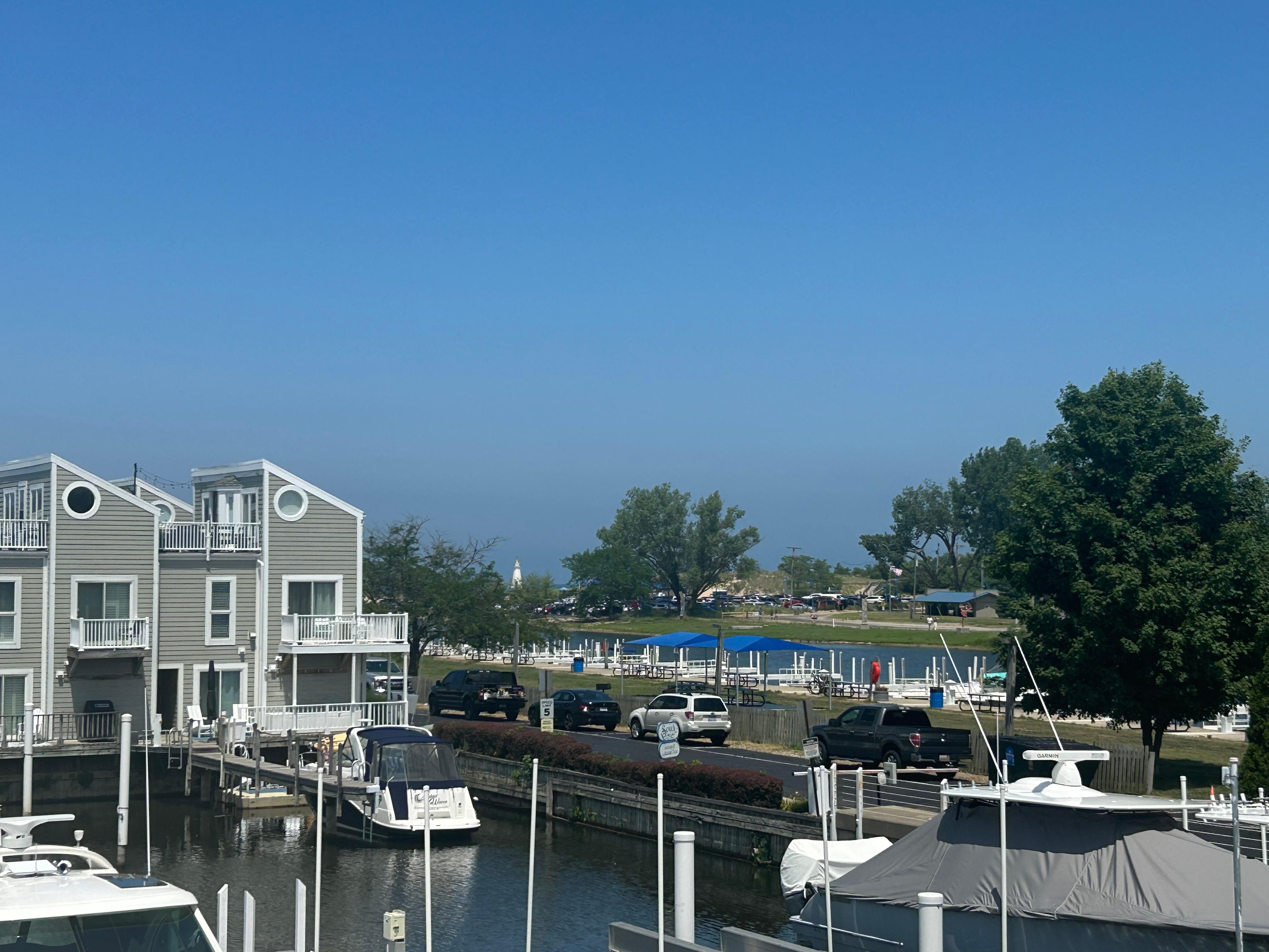 View from deck off the east side of house. 