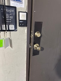 Upon arrival Door was open