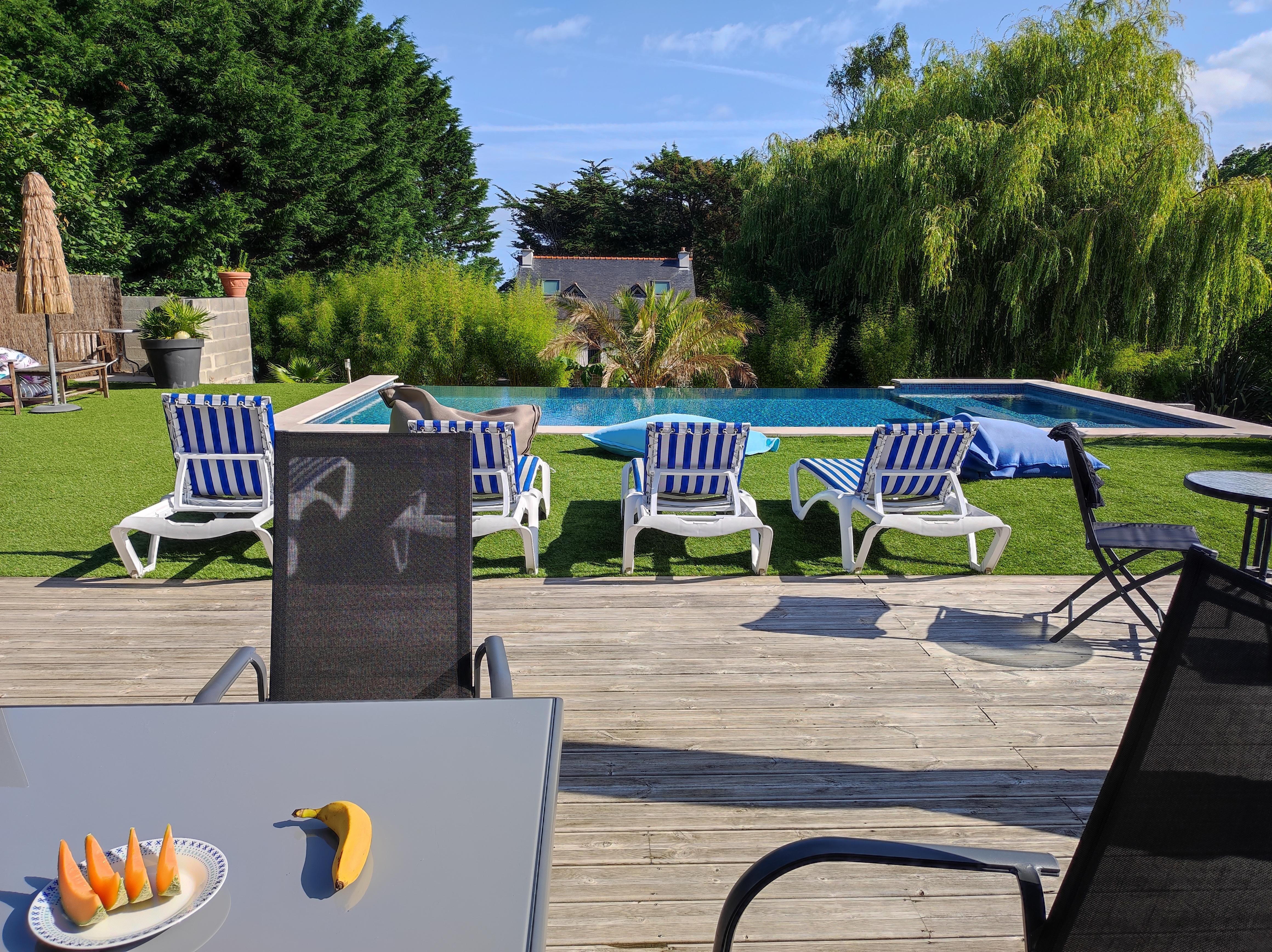Blick auf den Pool