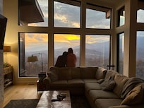 Awoke to this precious sight and glorious sunrise!