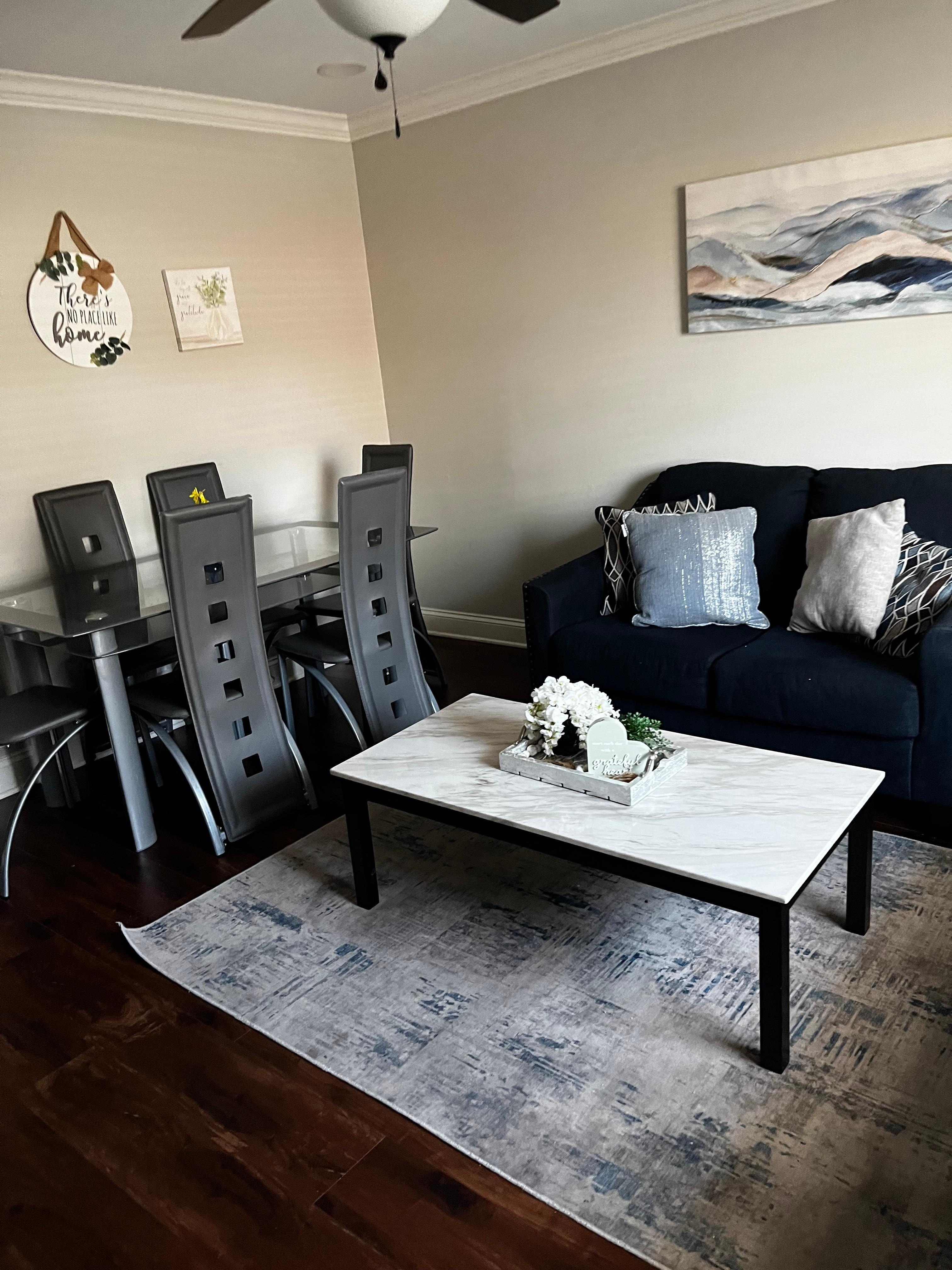 Living and dining area