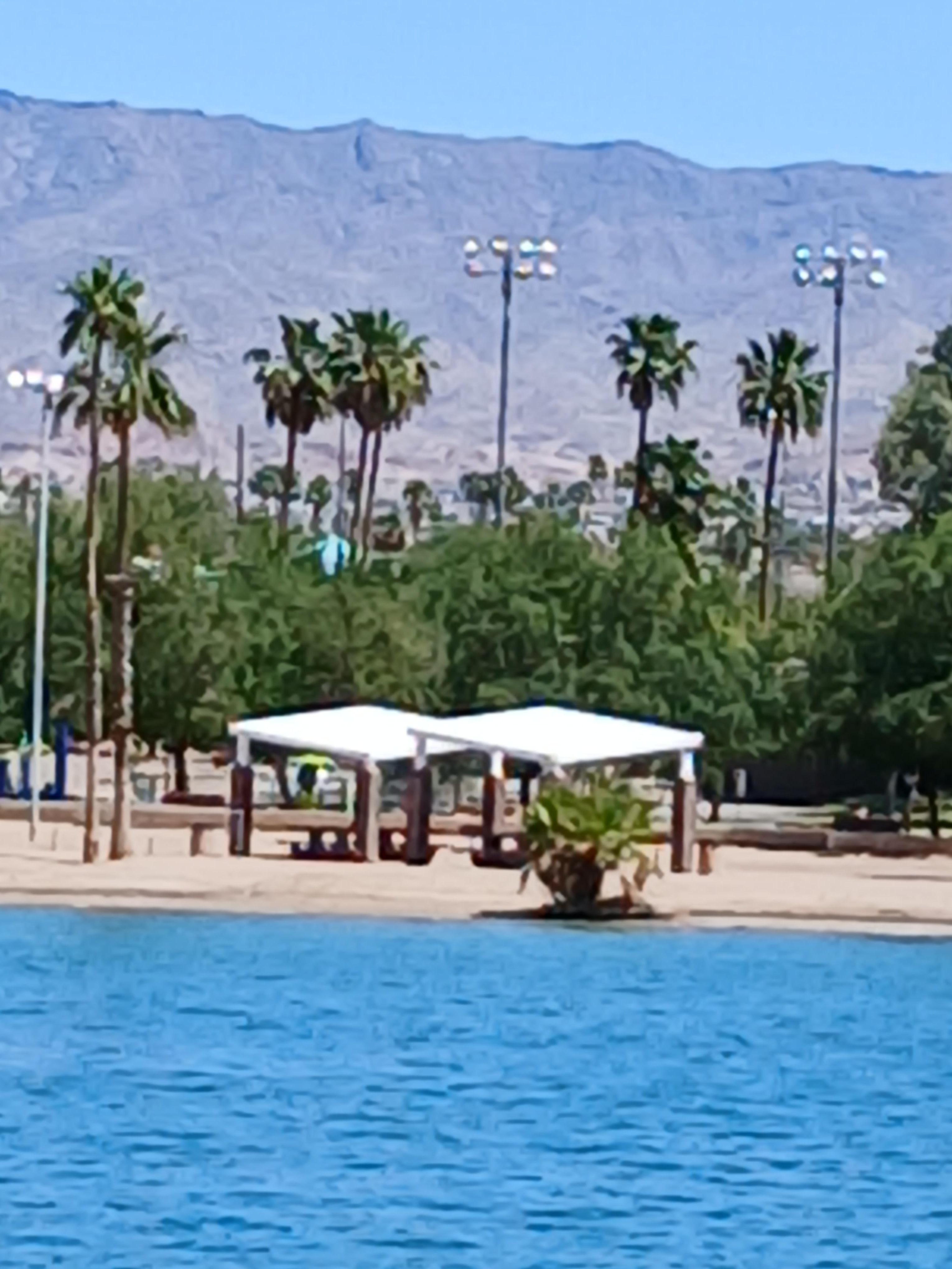 Beach area walk through rotary park from condo to beach area.