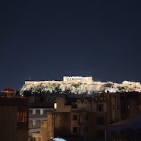 View of the Acropolis from Shared Rooftop Patio