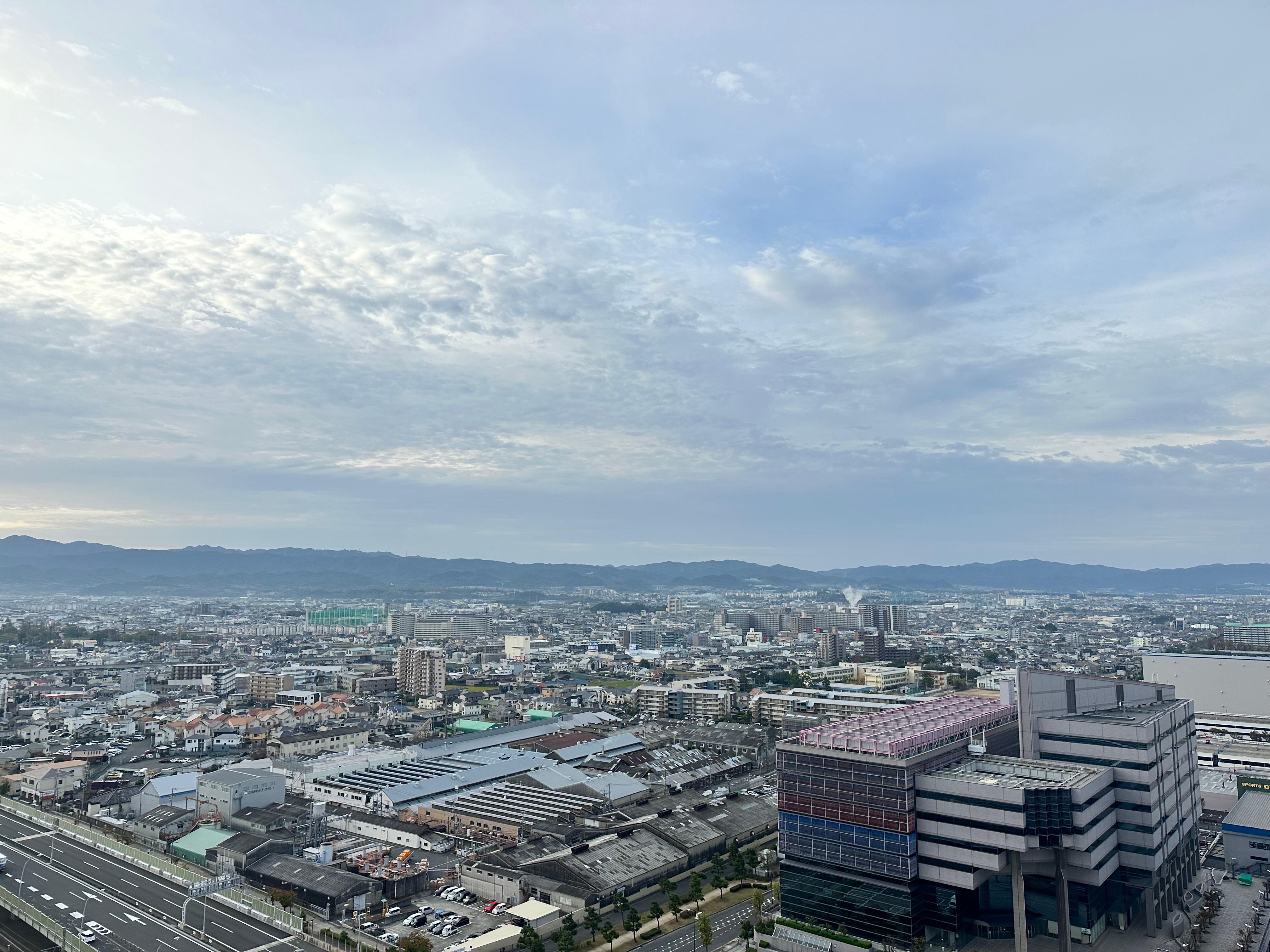 Roof top city view