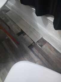 Floor in dining room