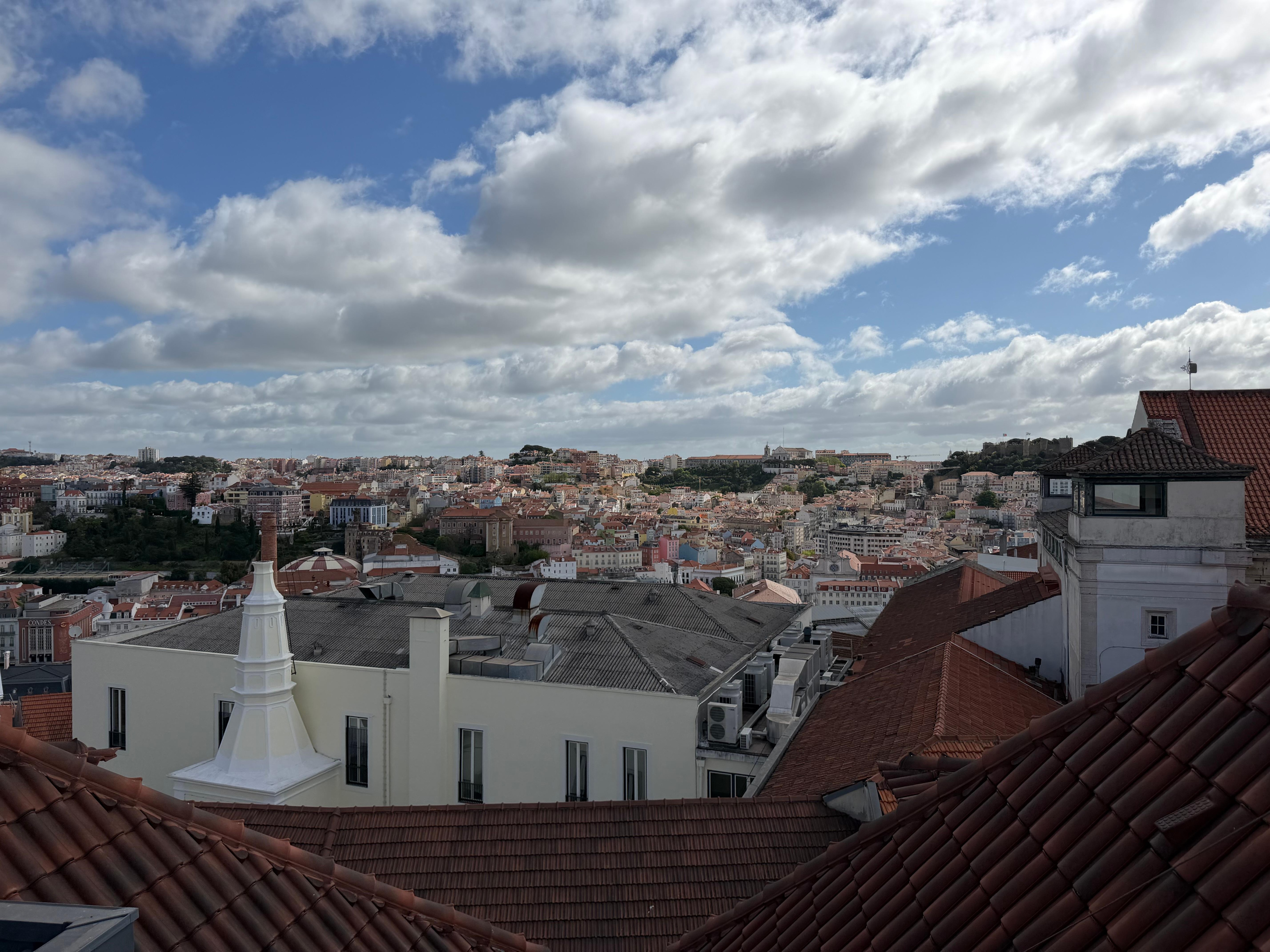 View from the rooftop lounge. 
