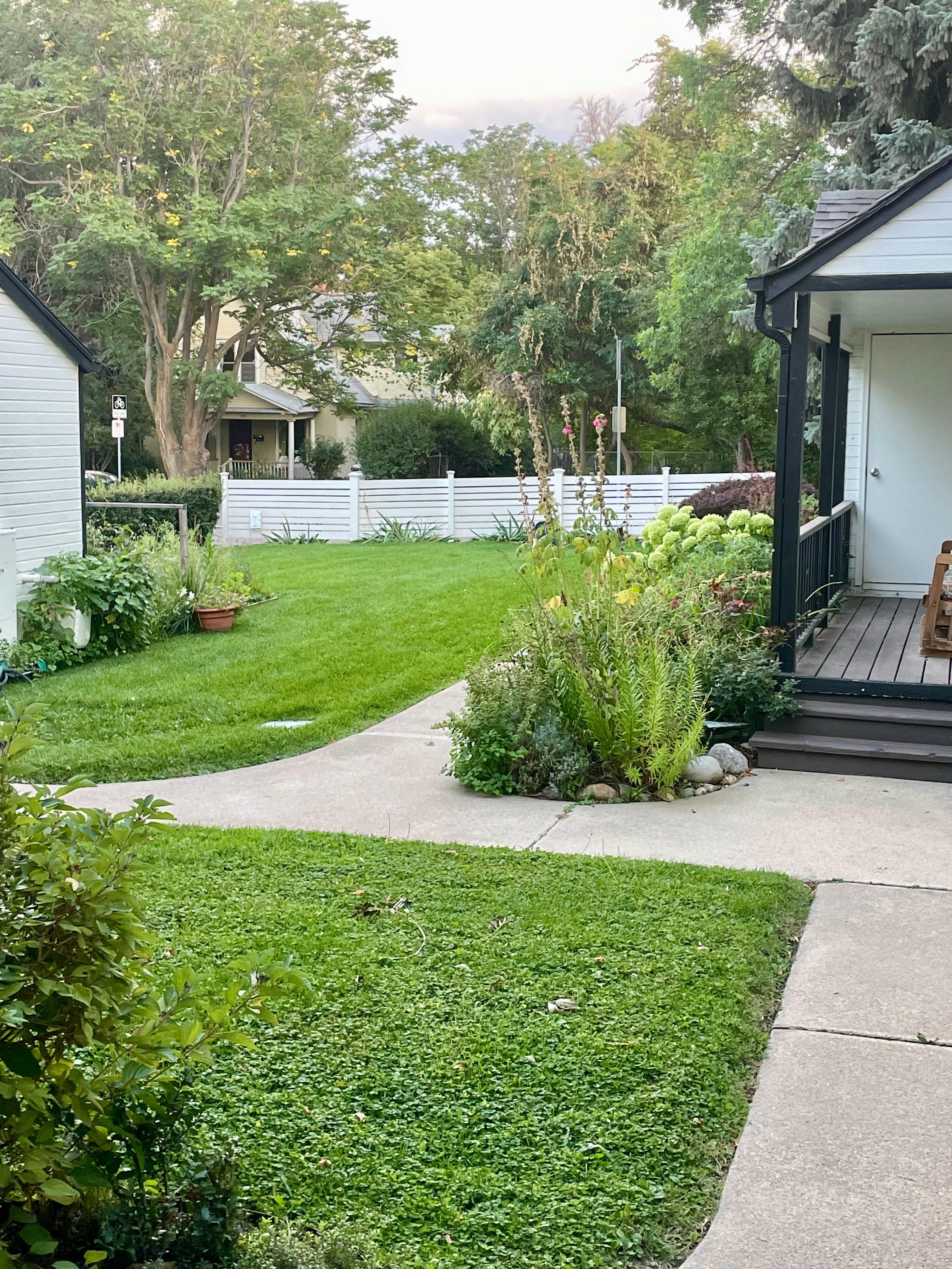 View out of the front door.  