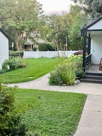 View out of the front door.