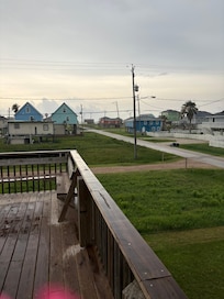 View of the ocean from the porch on the main level.