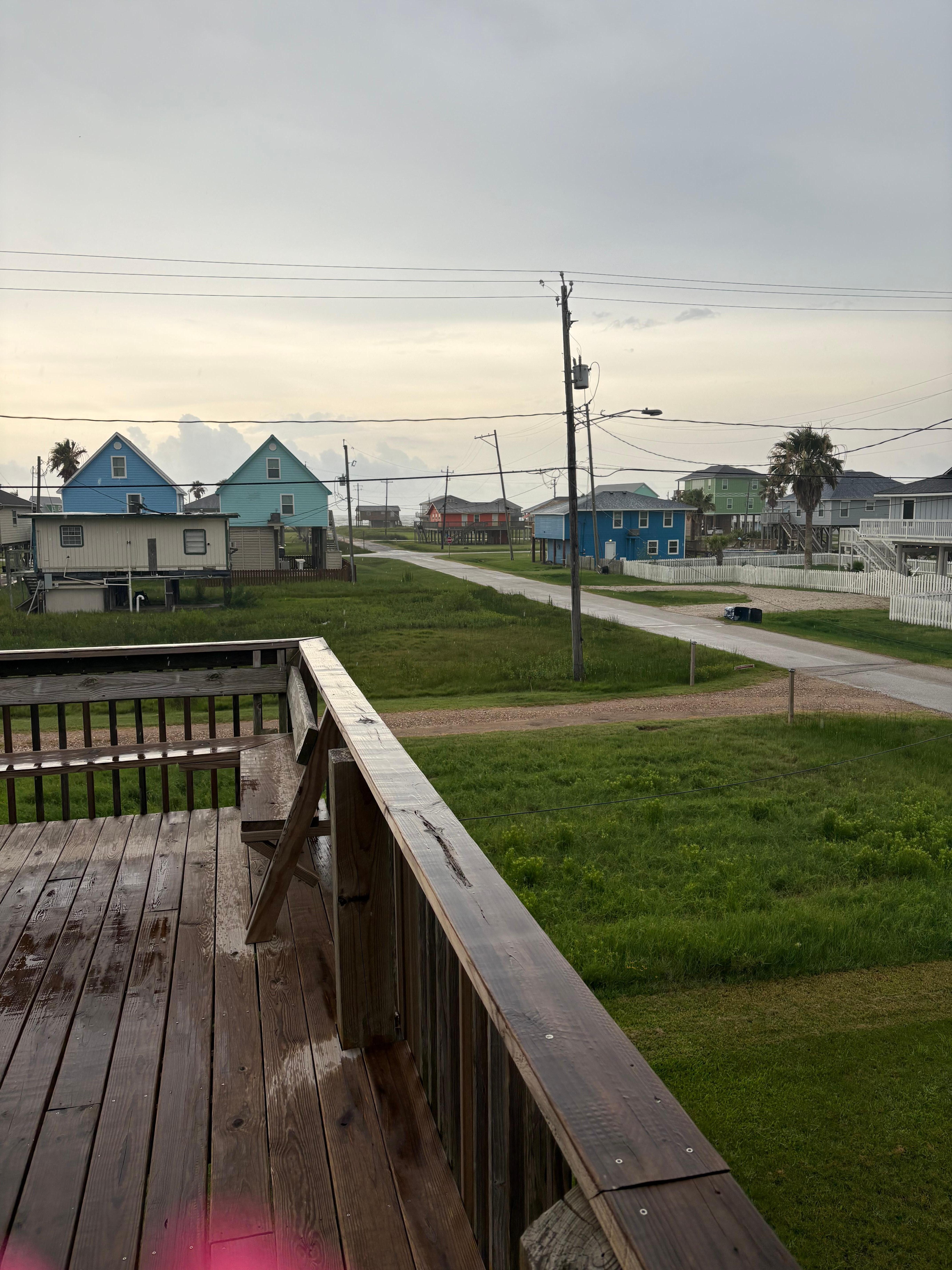 View of the ocean from the porch on the main level. 