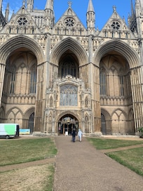 Peterborough Cathedral a ten minute walk from hotel