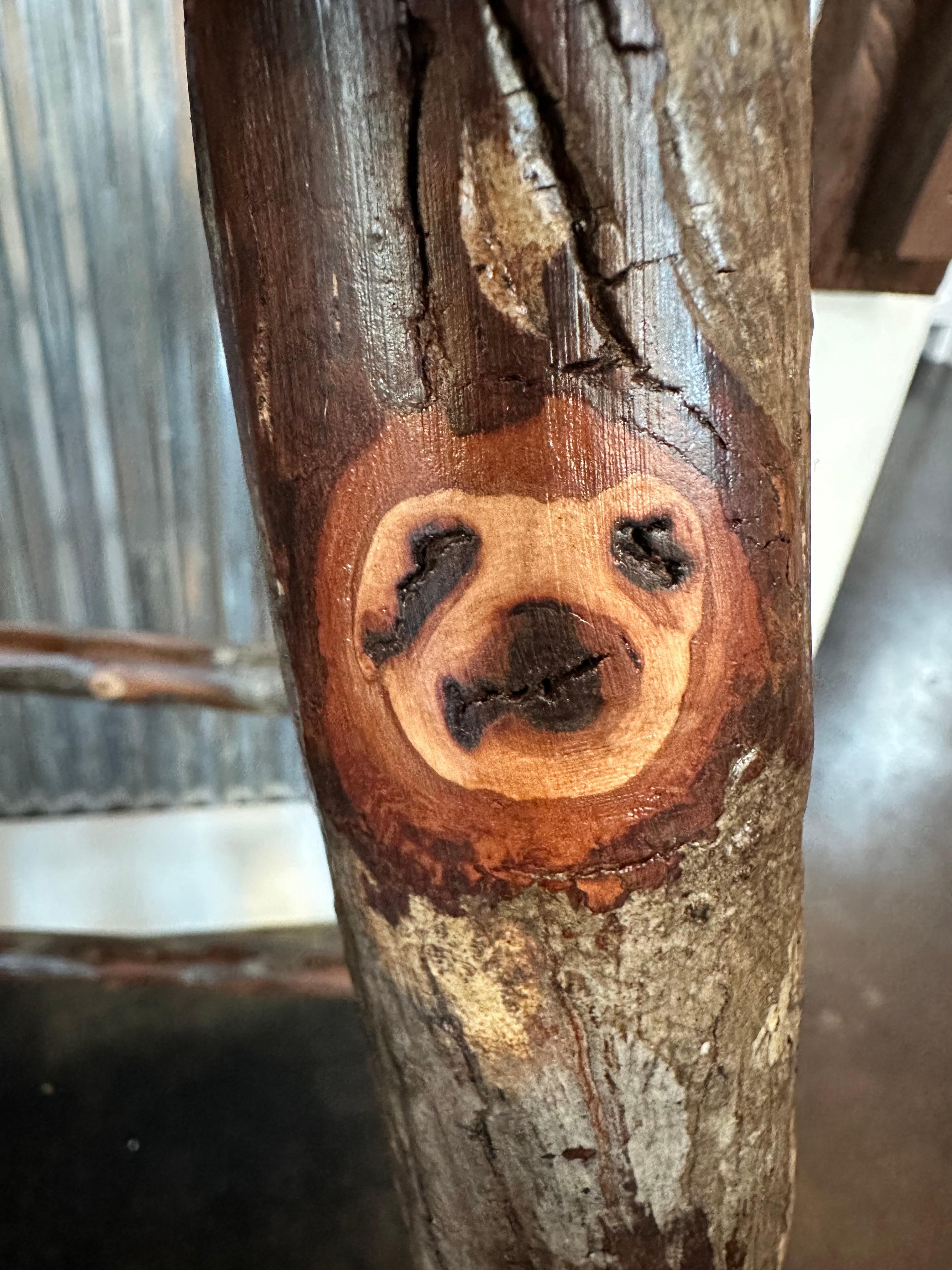 We found this little guy and, in the Guest book, challenged others to look for him