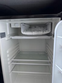 Fridge freezer frozen over