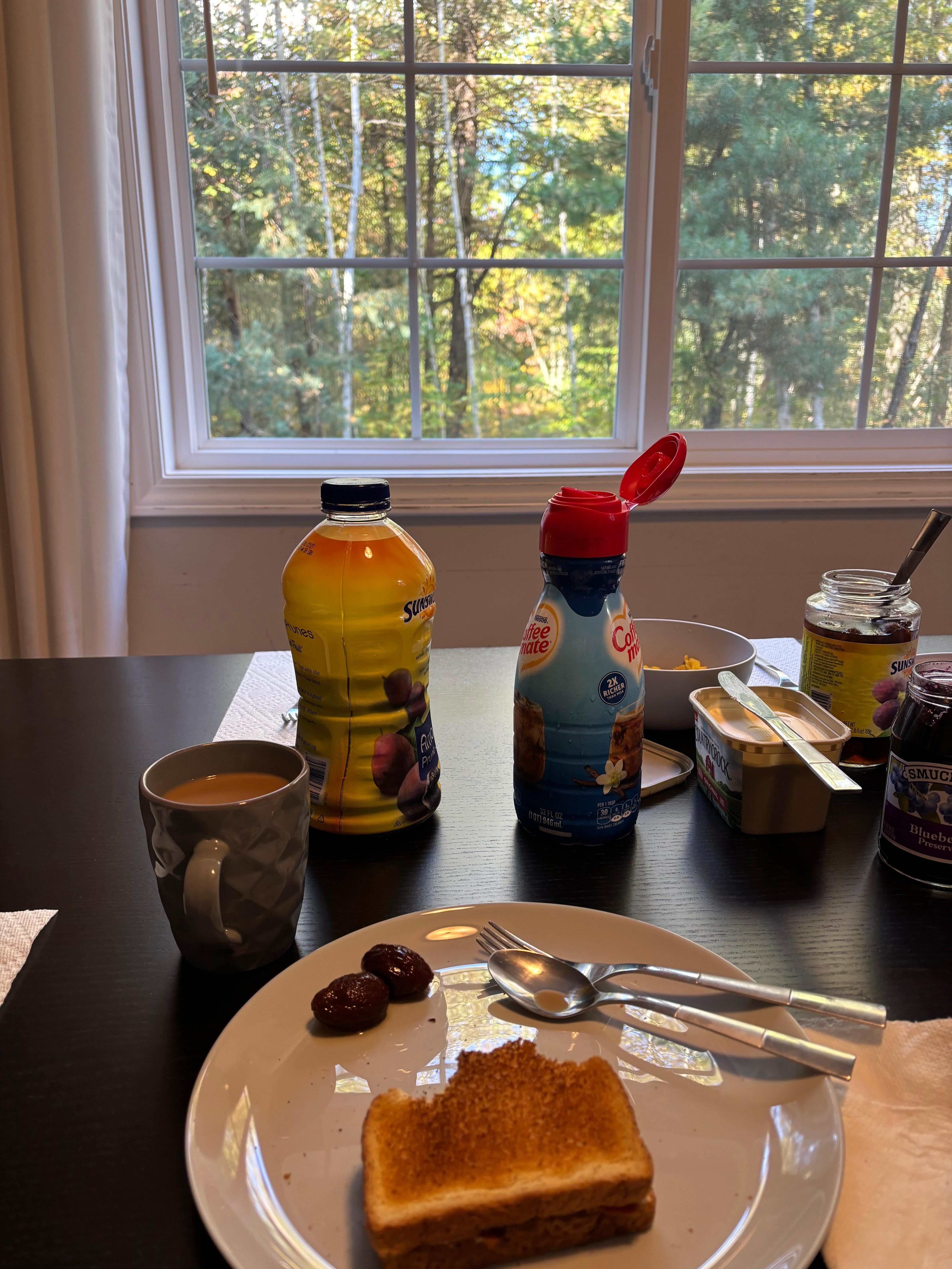 The morning view was beautiful 😍 