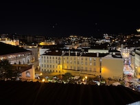 Room with city light view