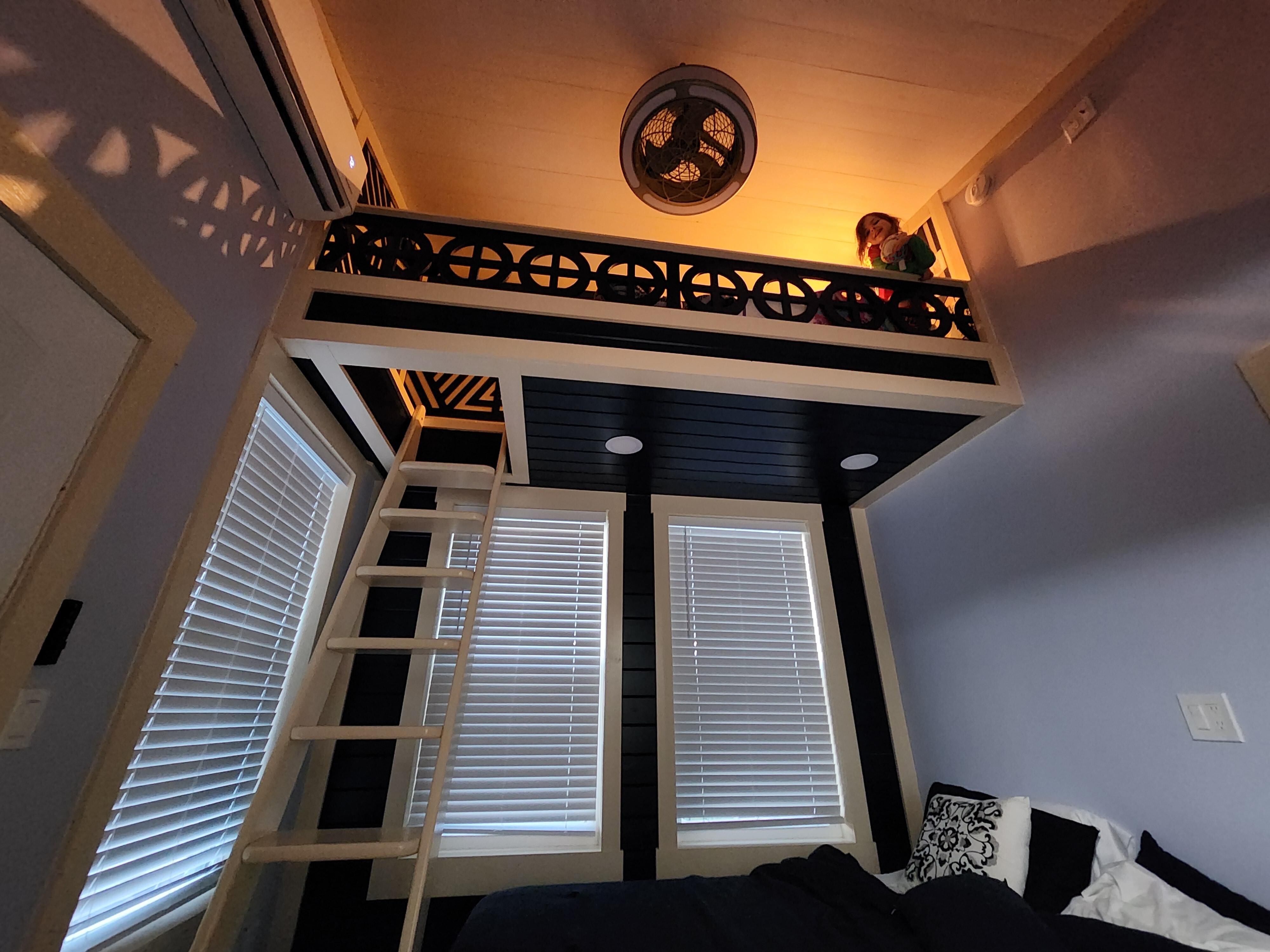 One of two fun loft beds