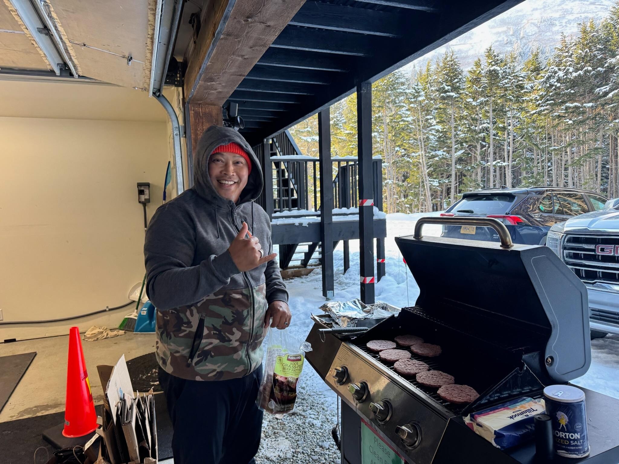 BBQ in the snow